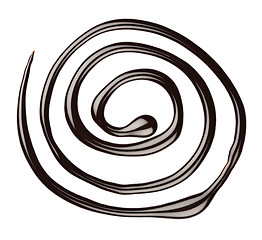 Image showing Chocolate swirl