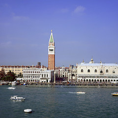 Image showing St Marks Venice from the sea