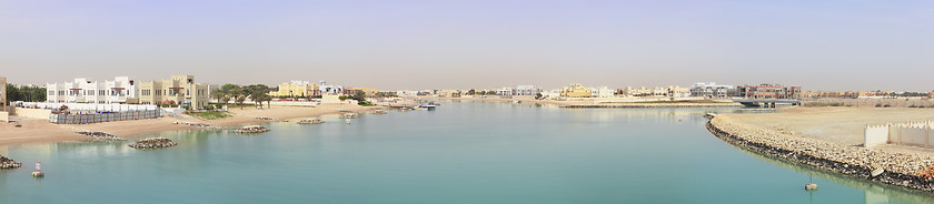 Image showing West Bay lagoon development