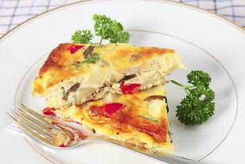 Image showing Spanish omelet portions