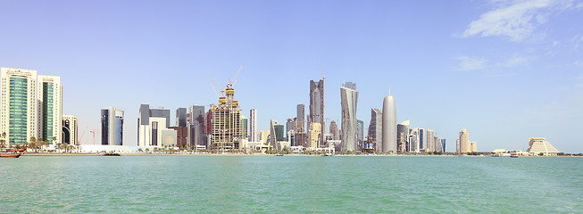 Image showing Doha skyline panorama