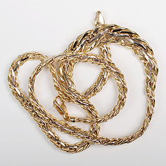 Image showing Golden necklace