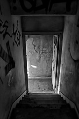 Image showing abandoned house stairs