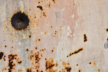 Image showing scratched rusty metal