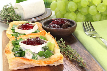 Image showing Goat cheese tartlet