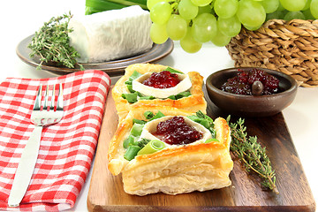 Image showing Goat cheese tartlet