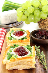 Image showing Goat cheese tartlet