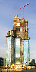 Image showing Sunny skyscraper