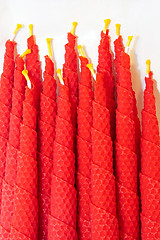 Image showing Red candles