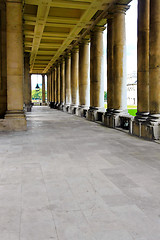 Image showing Pillars corridor