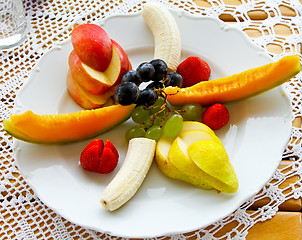 Image showing Fruits plate