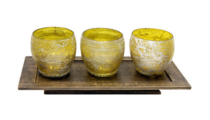 Image showing Yellow candlesticks