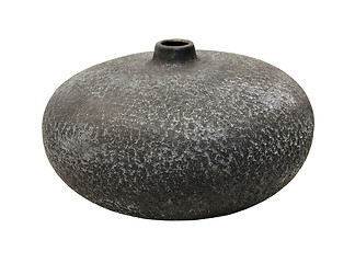 Image showing Grey stone vase