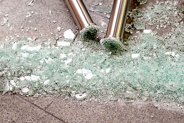 Image showing Scattered glass