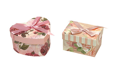 Image showing Floral boxes