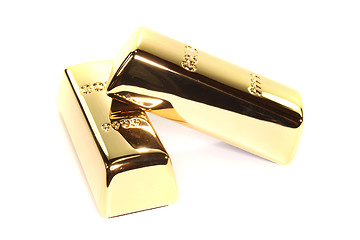 Image showing Two gold bars