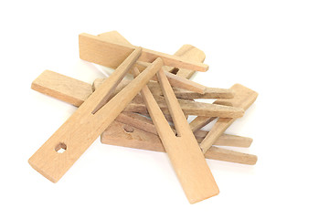 Image showing Clothespins