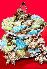 Image showing Christmas ginger cookies.