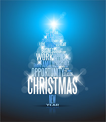 Image showing Abstract christmas card