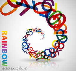Image showing Abstract background with numbers
