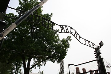 Image showing Auschwitz gate