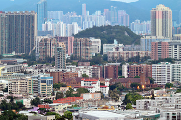 Image showing Hong Kong crowded buildings