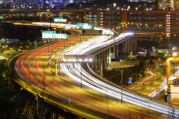 Image showing highway at night