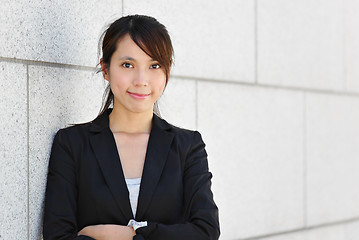 Image showing young asian business woman