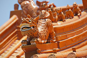 Image showing chinese temple roof