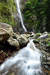 Image showing waterfall in forest