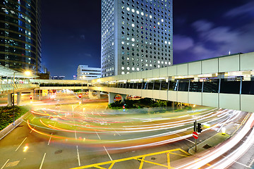 Image showing traffic through downtown HongKong