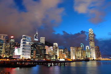 Image showing Hong Kong at night