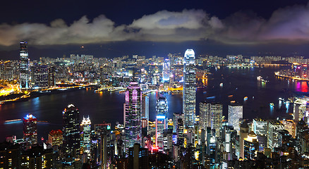 Image showing Hong Kong at night