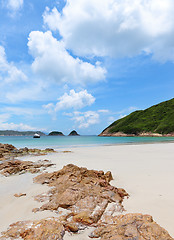 Image showing Sai Wan beach in Hong Kong