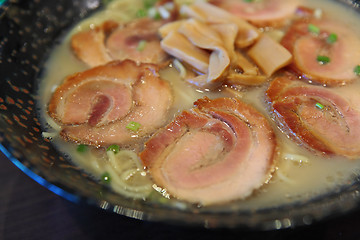 Image showing pork with ramen in japanese style