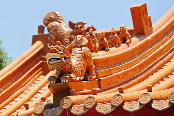 Image showing chinese temple roof