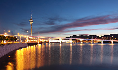 Image showing Macau at night