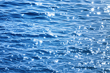 Image showing blue sea with light