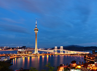 Image showing Macau at night