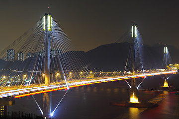 Image showing Ting Kau Bridge in Hong Kong