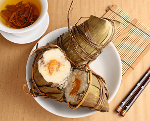 Image showing Rice dumpling for dragon boat festival