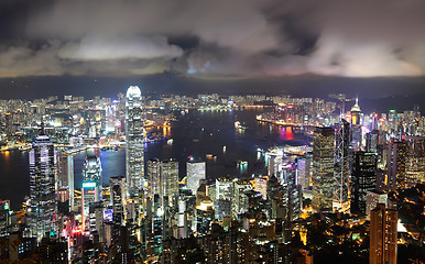 Image showing Hong Kong at night