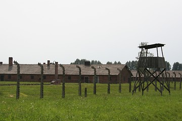 Image showing Birkenau fence