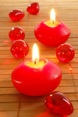 Image showing romantic candle light