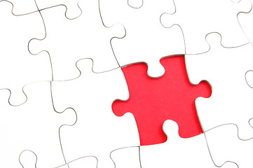 Image showing abstract jigsaw puzzle background