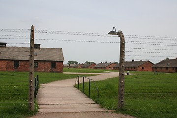 Image showing Birkenau gate