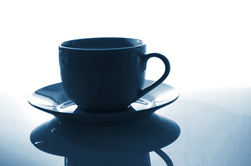 Image showing cup of coffee for breakfast