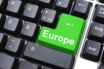 Image showing europe button