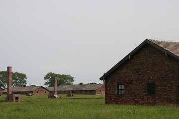Image showing Birkenau buildings