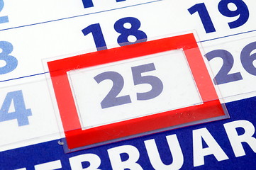 Image showing 25 calendar day